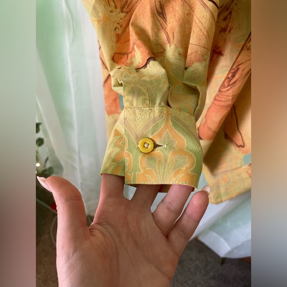 RARE FIND! Vintage 70s / 80s Mucha button down hippie shirt - Picture 6 of 6